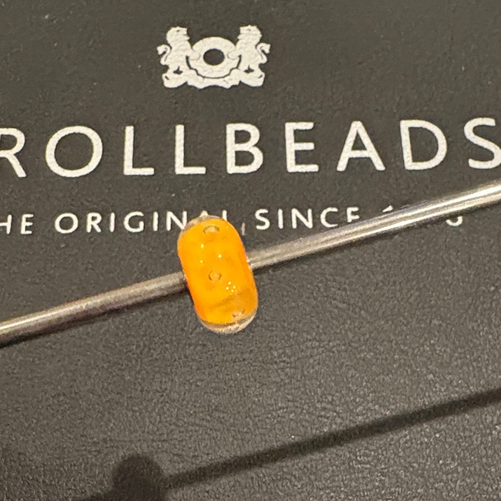 Trollbeads Vibrant Orange Glass Unique Bead